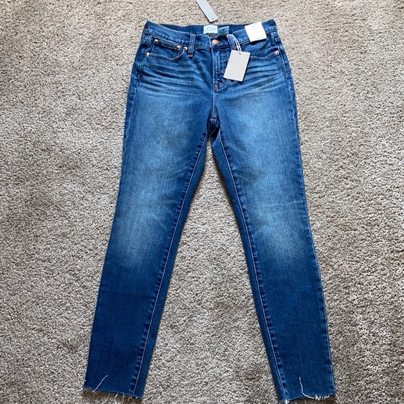 NWT J Crew raw hem toothpick skinny jeans - Picture 2 of 8